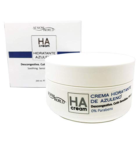 Crema facial HA hidratante con azuleno especial para pieles sensibles SPF10 200ml. sesioMWorld® Cover