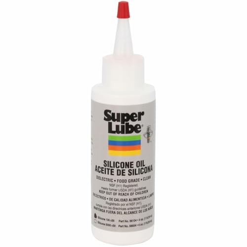Super Lube Silicone Oil High & Low Temp CST (Clear, 4oz Bott...