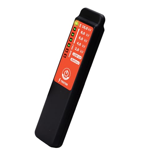 Testeur de tension de clôture électrique sans fil, testeur de clôture électrique, contrôle rapide, max 10 kV, détecteur de défauts portable (batterie...
