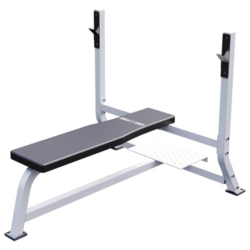 GORILLA SPORTS® Hantelbank - mit Ablage, bis 250 kg, Gummierte Füße - Trainingsbank, Flachbank, Fitnessbank für Zuhause, Bankdrücken Bank GORILLA SPORTS® Hantelbank - mit Ablage, bis 250 kg, Gummierte Füße - Trainingsbank, Flachbank, Fitnessbank für Zuhause, Bankdrücken Bank