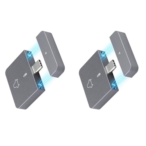 JSDNGURK 2X M.2 NVMe 2230 SSD �G���N���[�W�� USB C �A�_�v�^�[ 10Gbps USB3.2 Gen2 M2 2230 NVMe SN740/SN530 520/PM991A A �p�O���P�[�X �{�b�N�X