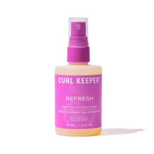 Image of Refresh Curl Refresher Spray for Curly Hair - Next Day Curl Activator and Volumizing Texture Mist with Himalayan Pink Salt, Aloe Vera and Calming Chamomile, Color Safe Formula, 3oz /90ml