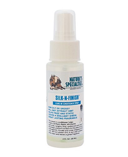 Nature's Specialties Silk-N-Finish Gel Conditioner for Dogs Cats, Non-Toxic Biodegradeable, 2oz (SILKS2)