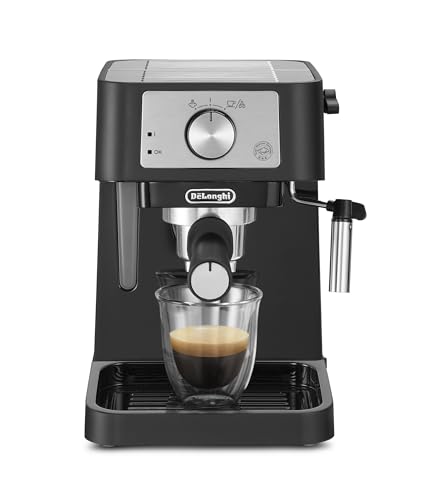 De'Longhi EC260.BK Macchina da Caffè Per Polvere o in Cialde E.S.E., Sistema Latte Manuale, Facile da usare, Serbatoio Estraibile da 1.1 L, Caldaia acciaio inox - immagine 3