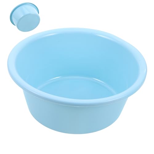 NOLITOY Thickened Plastic Face Wash Bowl Multi-use for Boys and Girls Laundry Vegetable Washing Space-saving Design Accessory
