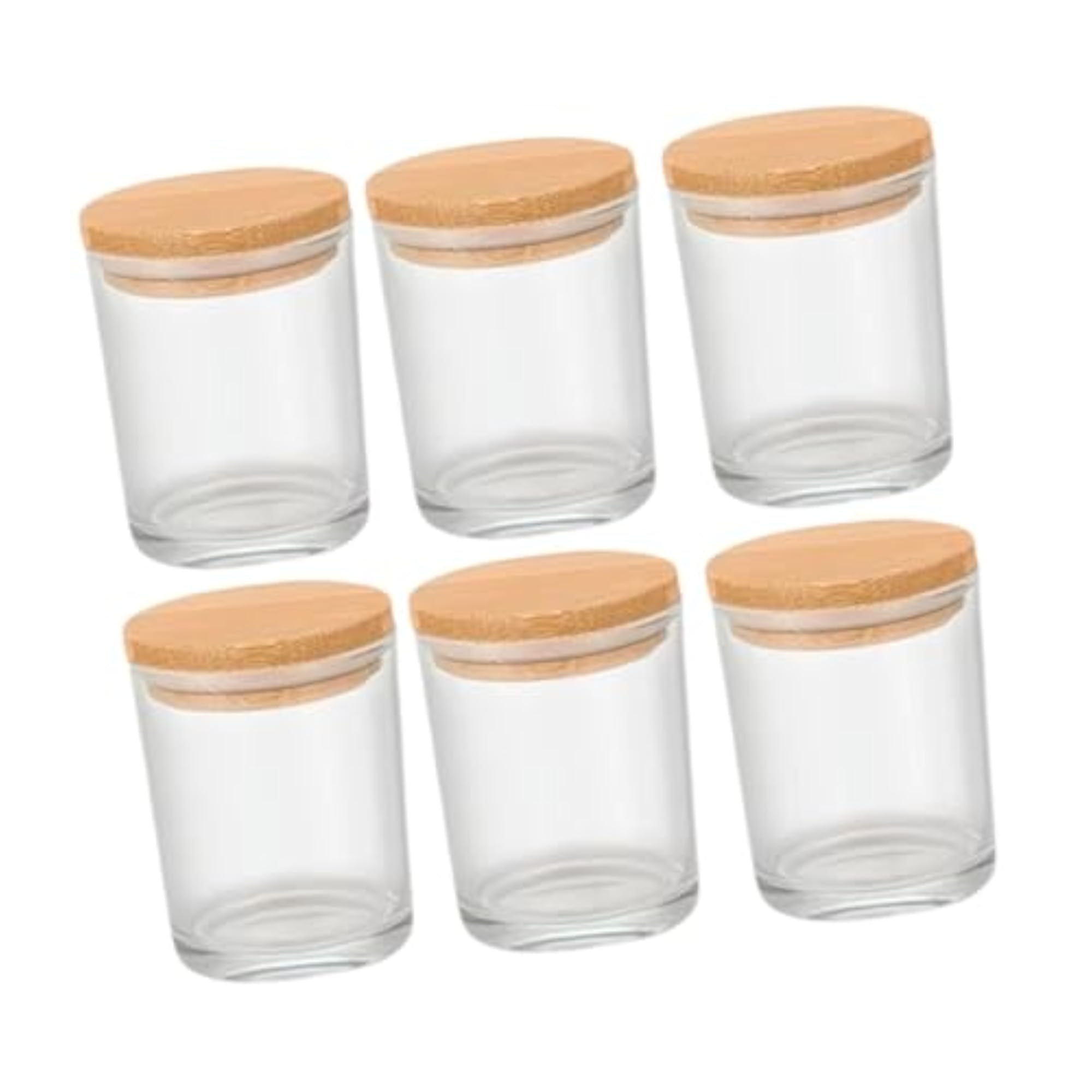 6pcs Thick Candle Jars with Lids, 7 oz Gift Set