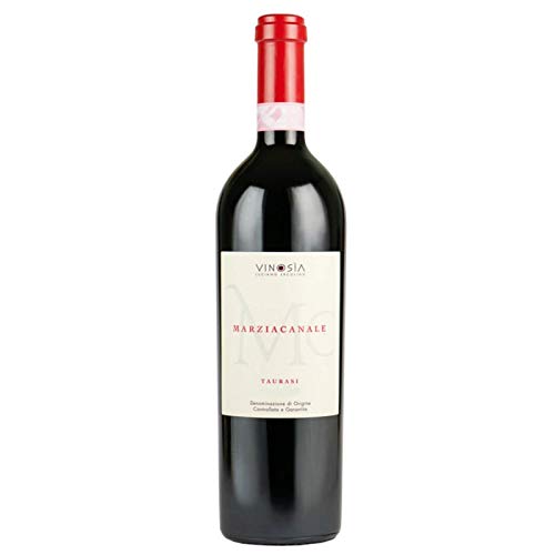 Vino tinto Marziacanale Taurasi DOCG de Vinosia para tus cenas especiales, 6 piezas