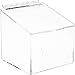 Plymor Clear Acrylic Display Case Box with Angled Top & Hinged Lid, 6