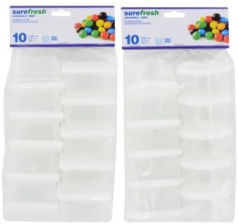 Small Storage Containers 10 X 2 packs = 20 Total!