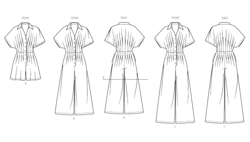 McCall's M8661 Sewing Pattern for Misses' Jumpsuit in Three Lengths by McCall - Used condition - Image 3