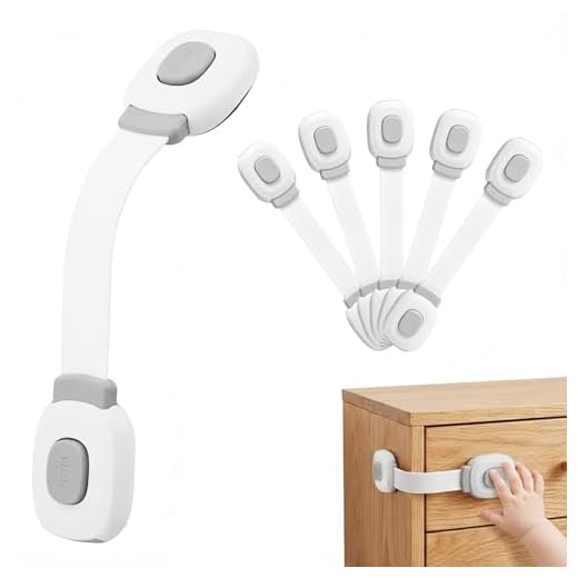 BillyBath Seguridad Puertas Niños 6pcs, Cierre Seguridad Cajones Bebe Protector Cierres Para Armarios, Wc, Cocinas, Puertas Y Ventanas, Nevera, Proteccion Bebes Casa, Gris
