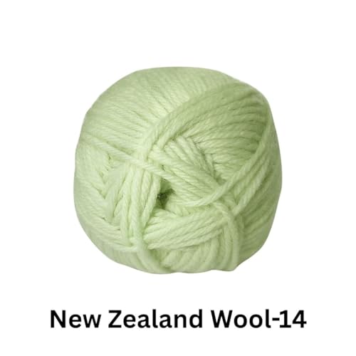 Image of VCR Pista Green Chunky Wool Yarn, 100 Grams, Hank, 196 Meters, 100% New Zealand Wool Knitting Yarn, Soft Crosia Thread Suitable for Baby Blankets & Booties Pack of 1