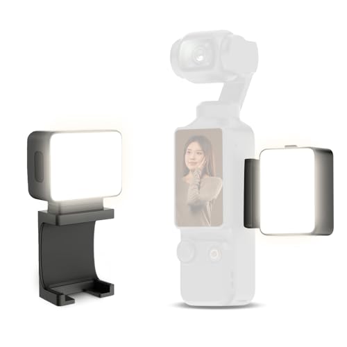 Ulanzi Pocket3用LEDビデオライト 磁気マグネット 撮影用ライト ミニライト 5800K色温度 Type-C充電式 500mAh 防水 アクションカメラアクセサリー 3段階明るさ調整 CRI95+ 軽量 カメラビデオライト Pocket3に対
