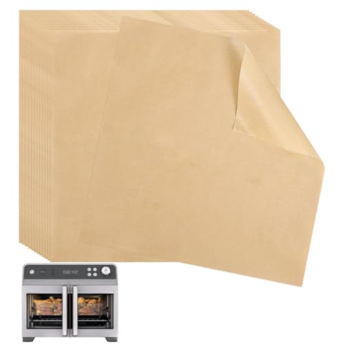 Non-Stick Parchment Paper Sheets for Air Fryer & Oven, 100PCS Disposable Baking Liners, Easy Clean, Heat Resistant, Compatible with Ninja French Door Oven FO101