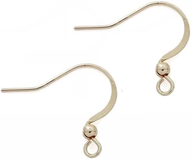 Earring Hooks 30PCS/15Pairs, 14K Gold Plated French Earring Hooks Stainless Steel Ear Wires Fish Hooks, Hypo-allergenic Jewelry Findings Parts for DIY Jewelry Making - Image 3