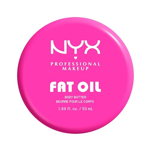 NYX Professional Makeup Fat Oil Body Butter Suga Baddie, Burro Corpo Nutriente, Fino a 24 Ore di Idratazione, Profumo Panna e Vaniglia, Pelle Morbida e Luminosa, 50 ml
