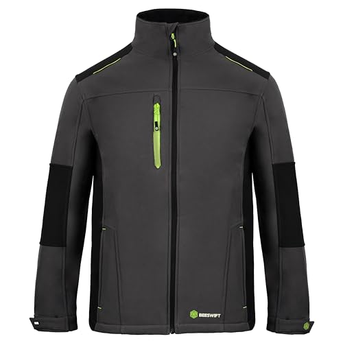 Beeswift Flexsoftshell Jacket Two-Tone Grey/Black 3XL SFSJGYBL3XL - 2