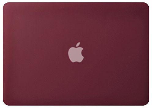 Ueswill 2In1 Smooth Matte Hard Shell Case With Keyboard Cover Compatible With Macbook Pro (Retina, 13-Inch, Early 2015/2014/2013/Late 2012), Model A1502 A1425, No Cd Rom, Wine Red #TOP1