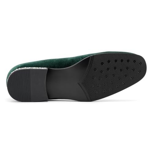 Image of JITAI Men's Dress Shoes - Casual Rubber & Leather Loafers for Men - Fashion Business Formal Wear