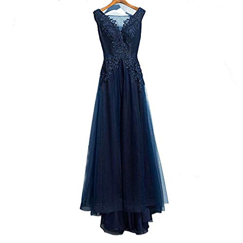 Robe de mariée sans épaule en Dentelle Robe de soirée pour Femmes Robe de mariée Longue au Sol Robe de mariée (Color : Black, Taille : L) Cover