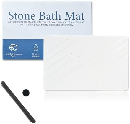 Tappetino Da Bagno In Diatomite - Antiscivolo E Super Assorbente - Grigio Scuro - Foto 2