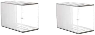 Plastic Handbag Storage Cabinet DIY Multi-layer Large-capacity Stacked Storage Box Living Room Bedroom Dust-proof Folding Locker - (Color: 2PC)