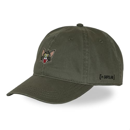 Casquette Tom et Jerry Capslab ajustable pour homme et femme style retro dad cap