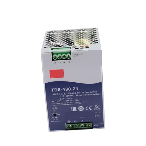 Alimentation à découpage TDR-480-24 contre les pannes de courant triphasé