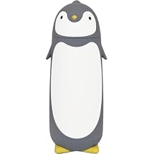 Penguin Insulated Water Bottle - Stainless Steel Vacuum Double Walled Bottle Flask Travel Mug for Kids, Students, 9.6oz, Grey