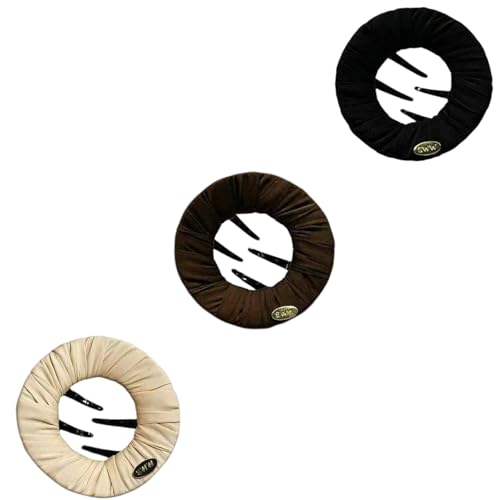 3 Pinzas Wawou Redondas de Tela para Cabello miniatura 1