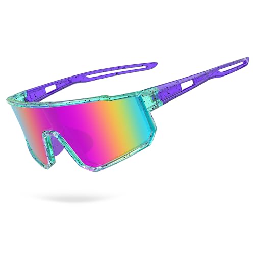 BOLLFO Kids Baseball Polarized Sunglasses Sports TR90 Lightweight Frame Sun Glass for Boys Girls Age 6-14 Softball Cycling
