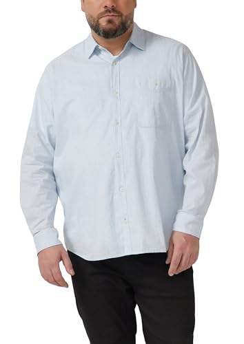 Camisa de cambray s.Oliver talla grande 3XL con bolsillo en el pecho