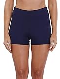 Charmleaks Women's active Yoga Shorts workout shorts with liner Shorts Swim Shorts Trunks Size, 16, Blue(fulfilled By Amazon)