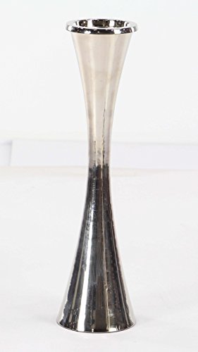Deco 79 Modern Aluminum Solid Candle Holder, Set Of 3 12", 15", 18"H, Silver #TOP2
