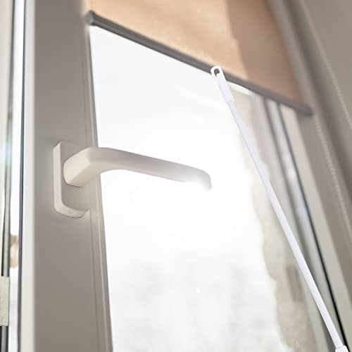 Healifty 4Pcs Grip Long Alloy Aluminum Curtain Drapery Vertical Handle And Blind Pull Accessories Home Hook, Inch Rod Wand, Bathroom Stick - Venetian Metal Kirsite Hook Hardware Blinds #TOP7