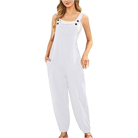 Flodxo Women's Casual Soft Cotton Dungarees Cover