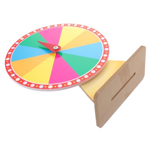 Yardwe Rotating Prize Wheel for Parties Blank Wheel Game Prop Lightweight and Portable for Home Entertainment Events and Commercial Exhibitions