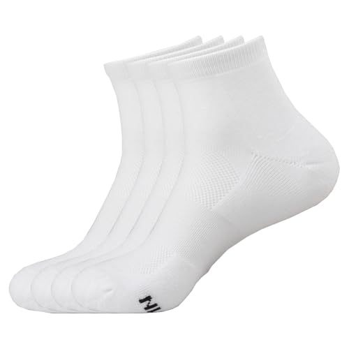 Image of BambooMN Women's Rayon from Bamboo Athletic Quarter Crew Sock for Home Travel Work and Sport