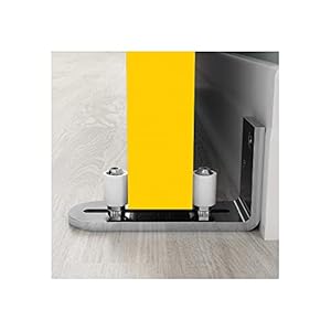 LWZH Floor Guide Schuur Deur Gids Schuifdeuren Schuur Deur Floor Guide Roller Bottom Verstelbare Stay Roller, Zilver