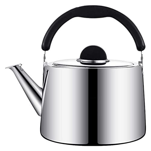VejiA Whistling Kettle Kettle Stove Top Whistle Kettle Tea Kettle Stainless Steel for Stove Ergonomic Heat-Resistant Handle Silver Tea Kettle Kitchenaid Camping Kettle