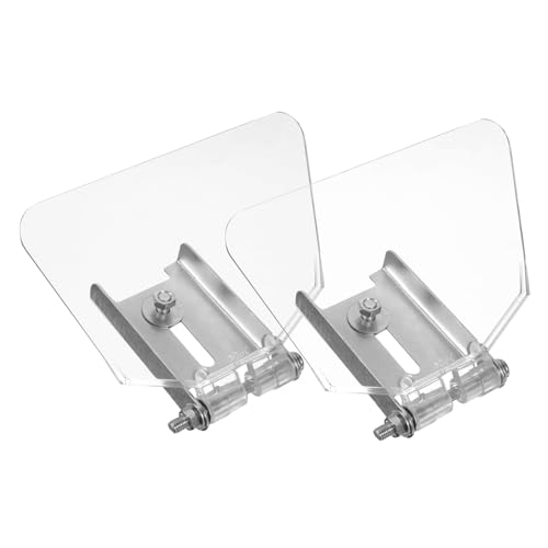 ARTIBETTER Protective Goggles 2pcs Bench Guard Shield Stainless Steel Attachment Tool Shield Eye Guards for Grinder