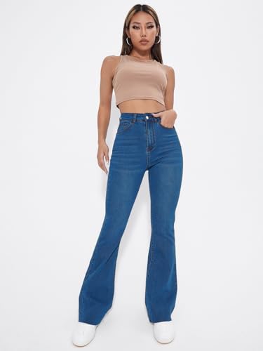 Image of Aahwan Women's & Girls' Solid Black Low Waist Ripped Distressed Mom Fit Stretch Denim Jeans(KV-255)