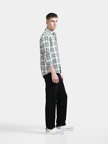 Image of StitchX Men's Full Sleeve Back Twill Checkered Shirt