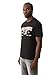 True Religion Buddha Arch Logo T-Shirt for Men – 100% Cotton Graphic Tee with Front & Back Print, Short Sleeve | Jet Black, Large