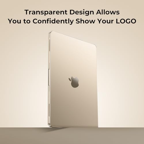 Image of EooCoo Compatible with MacBook Air 13 inch Case M4 M3 M2 2025 2024 2022 Mac Book Air 13.6 inch Transparent Hard Shell Clear Ultra-thin Cover for A3240 A3113 A2681 - Starlight