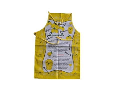 12 tabliers de cuisine XL 91x57 cm imprimé citron et lacets réglables pour passionnés