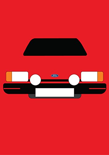 Ford Fiesta XR2i - Biglietto di auguri Retro Motor...