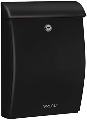 ARREGUI Mininova E5334 Boîte aux lettres en plastique robuste, Taille M (courrier format A4 et magazine), Boîte aux Lettres Murale, Anti-pluie, Anticorrosion, Facile...