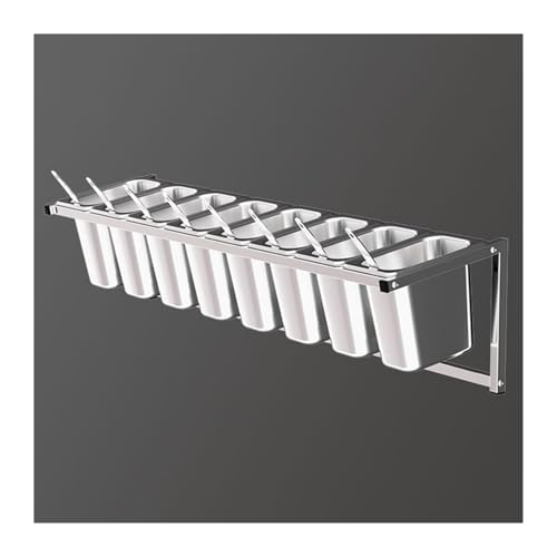 Juego de especias montado en la pared, estante organizador de condimentos de acero inoxidable para cocina, bufé, restaurante