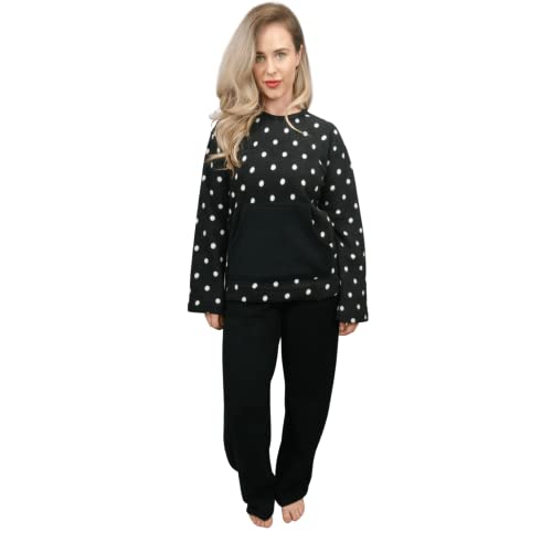 Pyjama d'hiver en polaire chaud pour femme idéal pour les soirées détente et cocooning à la maison